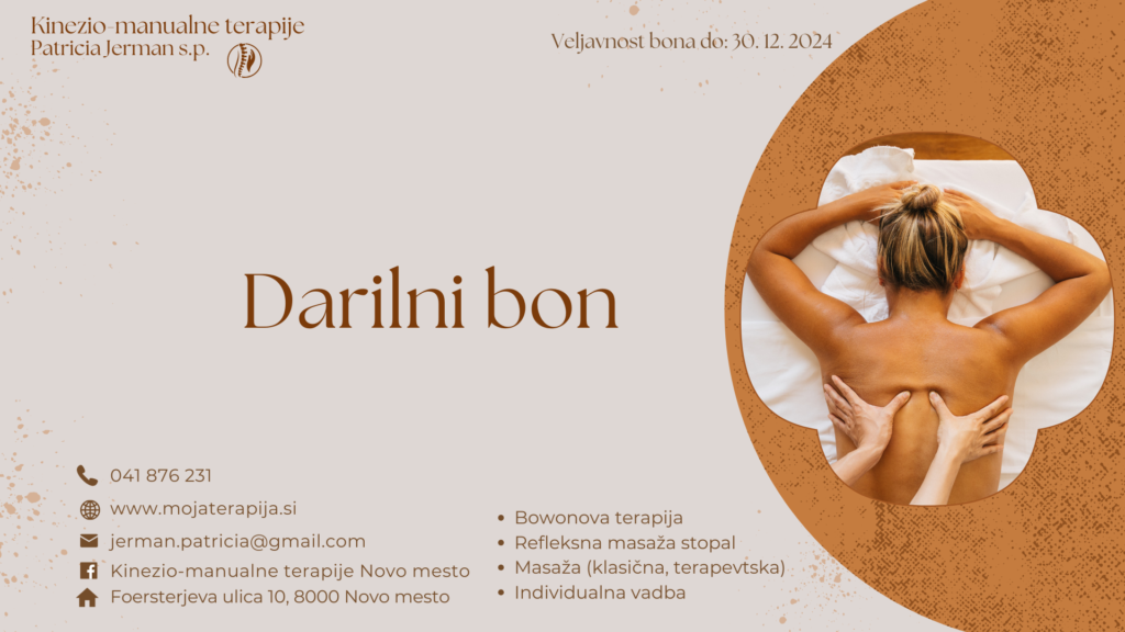 Darilni bon masaža, bownova terapija